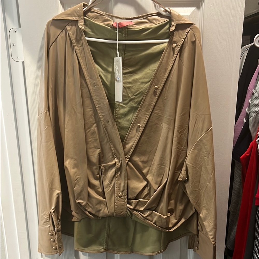 Signature8 Tan Leather Jacket Elegant Design